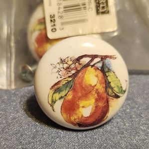 4 Brand new Liberty Hardware Vintage Drawer Knobs Pear Design